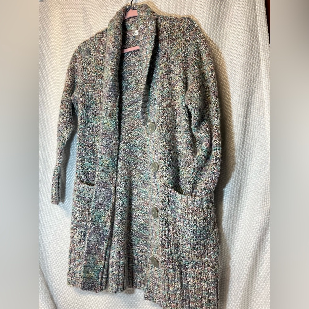 Christopher & Banks Multicolor Button-Up Cardigan